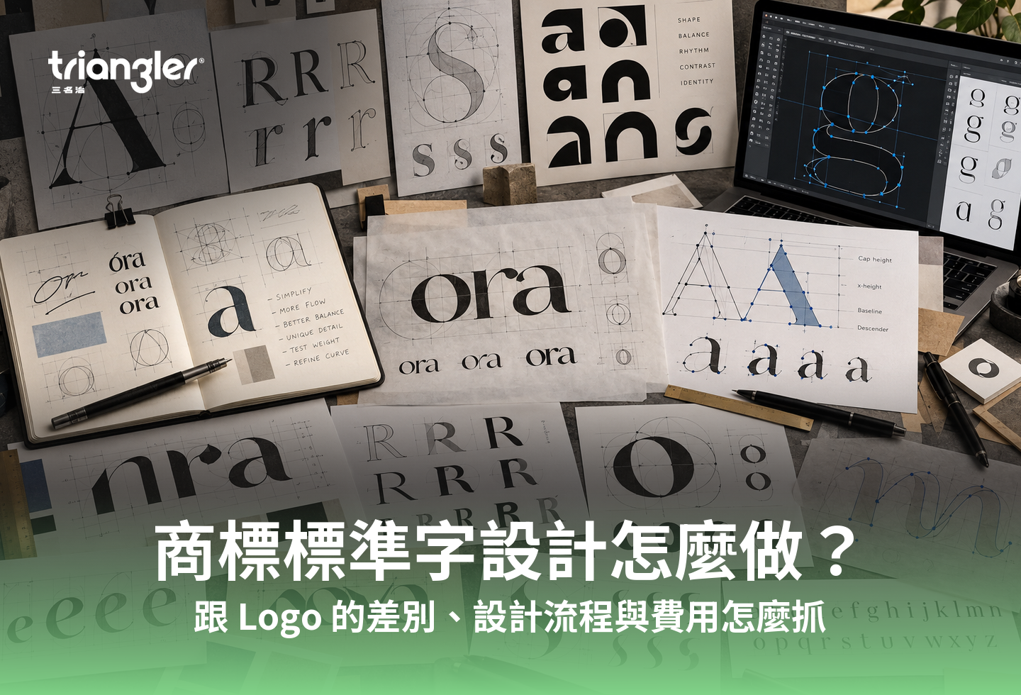 商標標準字設計怎麼做？跟 Logo 的差別、設計流程與費用怎麼抓
